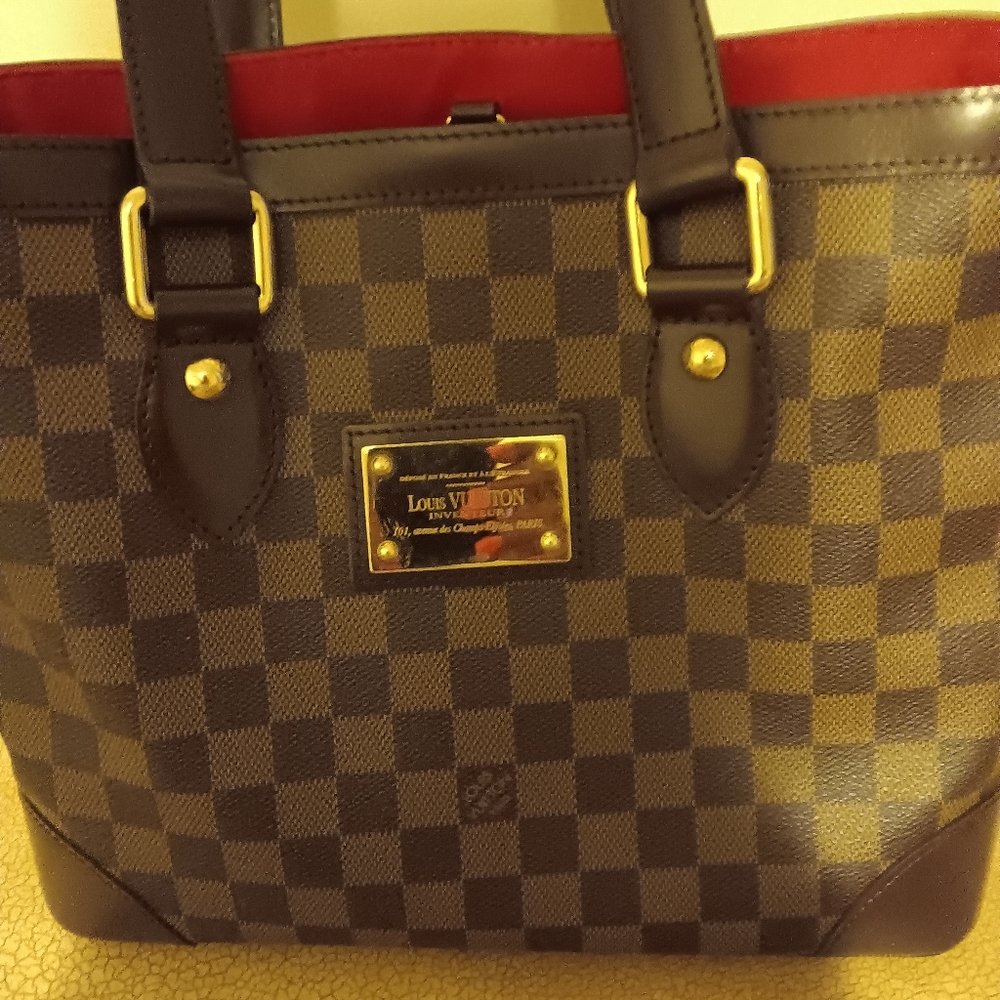Authentic Louis Vuitton Damier Azur Hampstead PM bag
